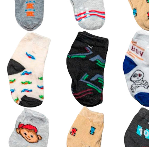 12 Pares De Calcetines Económicos Surtidos, Niño Y Niña Surtido De Niño Surtido 1-2 Años