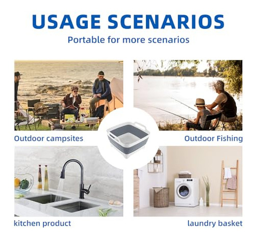 Lavabo Plegable Para Secar Platos Y Fregadero Portátil.
