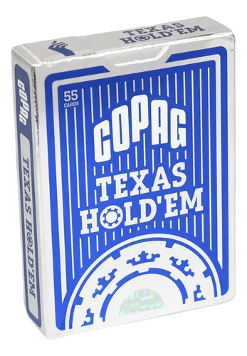 Baralho De Poker Texas Hold'em Azul Cartas Copag Jogo Poker - Baralho Copag  - #