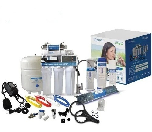 Sistema De Ósmosis Inversa Aquex 6 Etapas 100gpd Uv