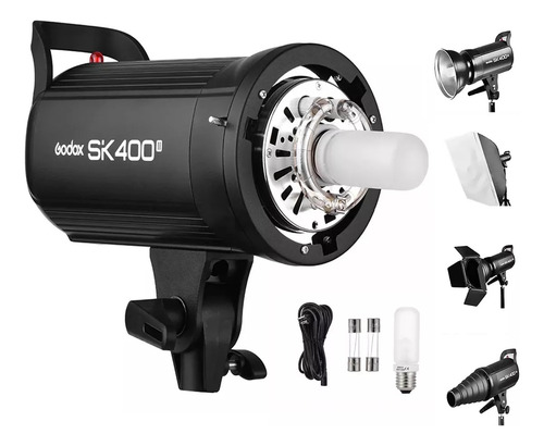 Flash De Estudio Godox Sk400ii Con Luz De 150w Modelado Led