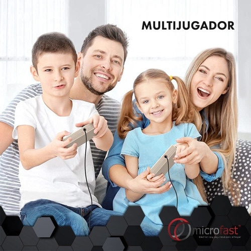 Imagen 5 de 10 de Consola Multijugador 620 Juegos Clásicos Conexión A Tv Rca