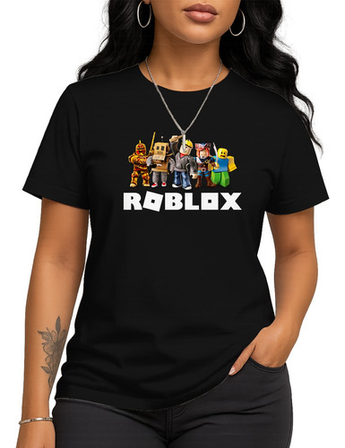 Camisa Camiseta Algodão Unissex Jogo Roblox Avatar De Noob
