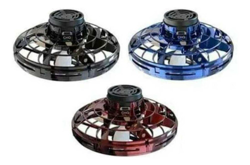 Juguete Drone Ufo Led Fidger Spinner Gira