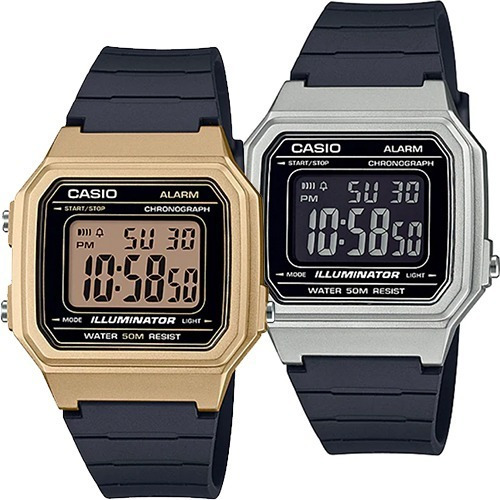 Reloj Casio W217 Varios Colores Sumergible Luz Led Alarma