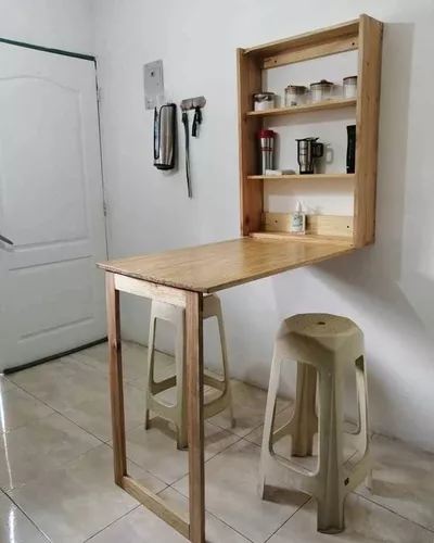  Mesa plegable para montar en la pared, mesa plegable