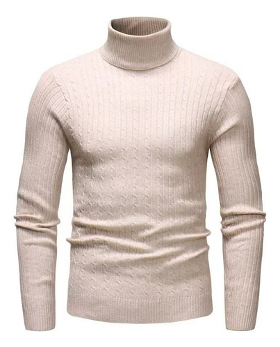 Sweater Cuello Alto Moda Comodo Hombre Invierno Tortug