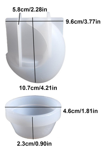 Molde De Silicona Para Portavelas De Luna Molde De Resina Po