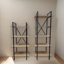 Comprar Combo Bibliotecas Estilo Industrial De Hierro Y Melamina