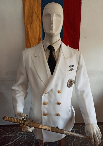 Antigua Guerrera Blanca De La Marina Venezolana Años 50...!