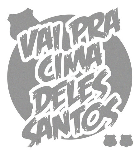 Imagem 3 de 4 de Camiseta Do Santos Fc - Família Santista Vai Pra Cima Deles