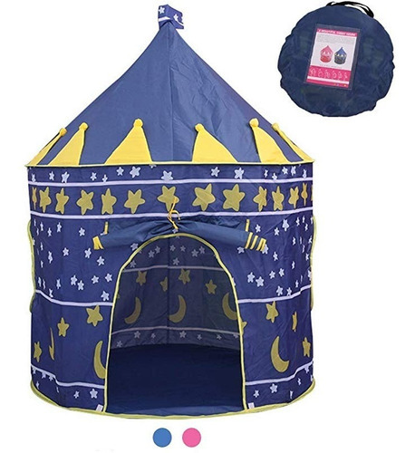 Carpa Castillo Infantil Niños Y Niñas Azul O Rosado