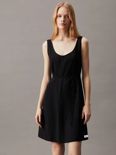 Vestido Tie Waisted Day Negro Calvin Klein