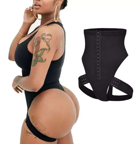 Cuff Tummy Control Shapewear Open Butt Lift Calcinha Nádega