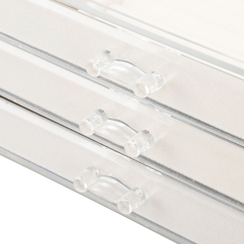Caja De Almacenamiento De Joyas De Acrílico Transparente Con