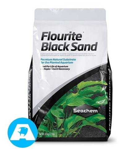 Sustrato Negro Seachem Flourite Black Sand 7kg Plantado