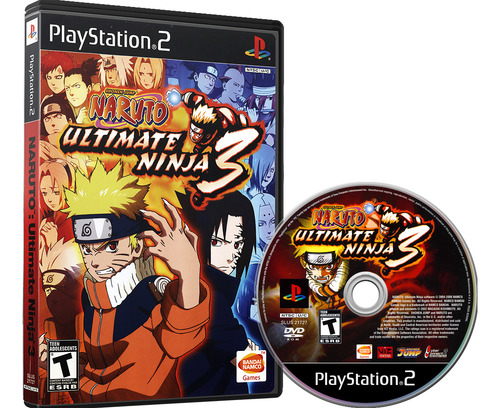Jogo Naruto: Ultimate Ninja 3 - Ps2 Midia Fisica