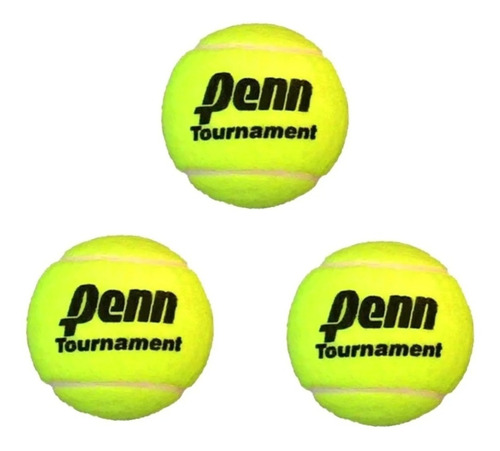 Pelota De Tenis Penn X3 Suelta Padel Polvo Cemento All Court