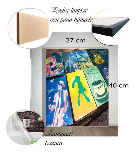 Cuadro Decorativo Cisnes Animales +taza+porta+taza+envio