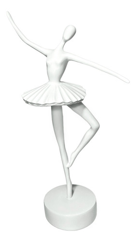  Adorno Deco Escultura Artística Bailarina Ballet Blanca