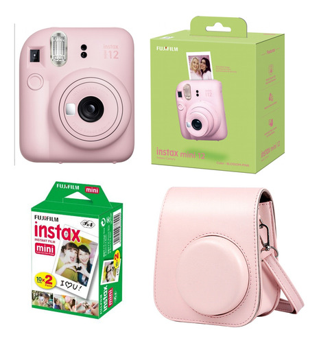 2023 Camara Fujifilm Instax Mini 12 Pink Rosa Funda, Film