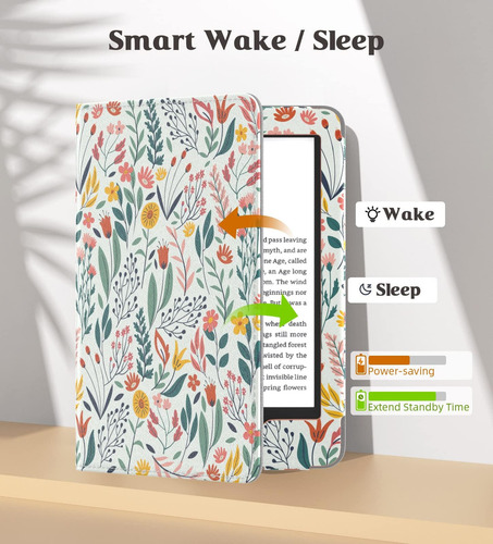 Moko Case Ultraligera De Pu Funda P/ Kindle 6 8 9 10 11 Gen