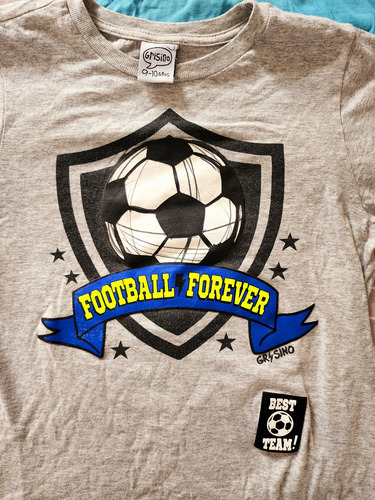 Lote 4 Remeras Talle 10 Años Adidas Abercrimbie Grisino A+ (Usado)