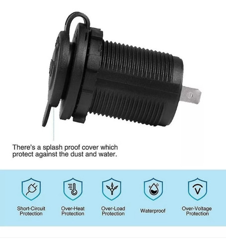 Kit De Enchufe De Coche De 12v 24v Enchufe Impermiable