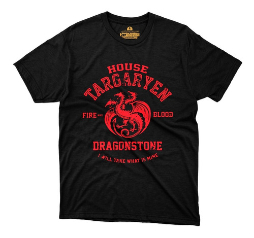 Playera House Of The Dragon Casa Targaryen  Thrones