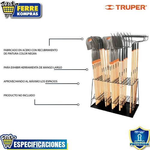 Rack De Piso Para Herramientas De Mango