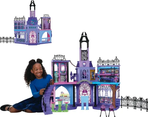 Casa De Muñecas Monster High, Escuela Embrujada, 7 Áreas