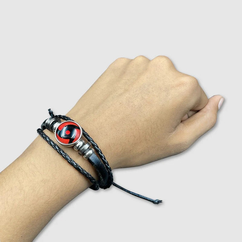 Pulseira De Couro Anime - Estilo Genérico E Atraente Mangekyou Sharingan Kakashi/obito 45.72 Cm 45.72 Cm