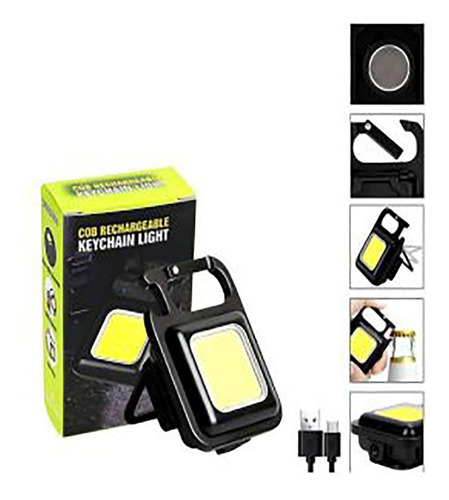 Mini Linterna Led Llavero Táctico Multiusos 3 Modos De Luz