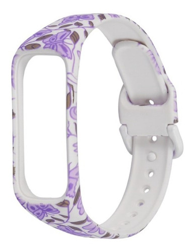 Correa Para Samsung Galaxy Fit 2 Sm R220 - Violet Flowers