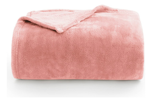 Manta Polar Bedelite Tamaño King Rosa Para Cama Y Sofá