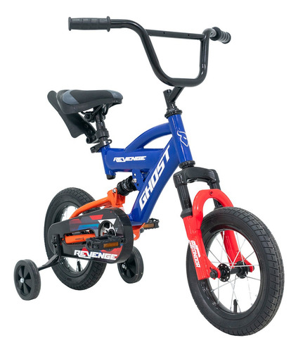 Bicicleta Ghost Revenge Rodada 12 Azul Infantil Tamaño del cuadro S
