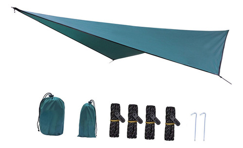 Lona De Camping Portátil Impermeable Para Verde Oscuro