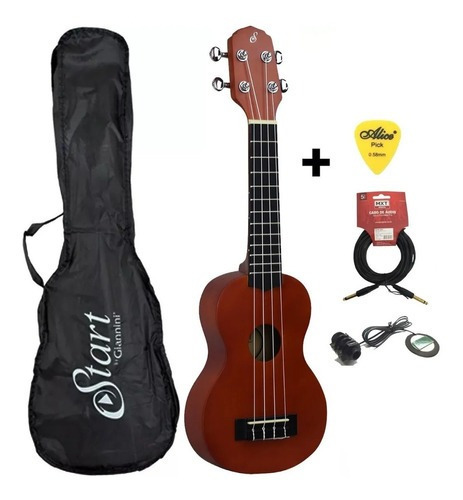 Ukulele eletroacústico Giannini Start UKS-21 EL NS