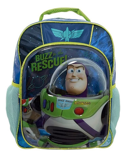 Mochila Escolar Grande Primaria Ruz Disney Toy Story Buzz Lightyear 174618 Boit Color Verde Diseño de la tela Liso