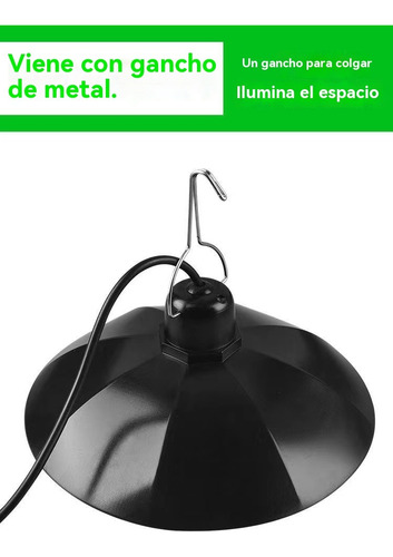 Lámpara De Escritorio Solar Con Mando A Distancia Negra