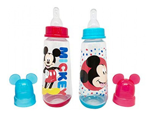 Mamaderas Disney Cudlie Mickey Mouse Baby Boy Paquete De 2 B