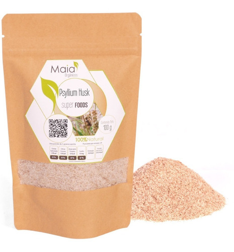 Imagen 1 de 4 de Psyllium Husk | Psilio Rubio - Orgánico 100 Gramos