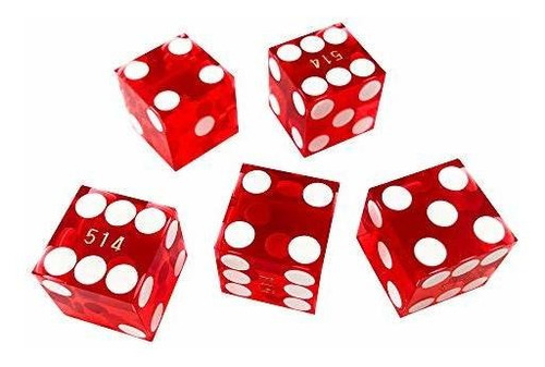Dado Juego Yuanhe Grade Aaa Precision 16 Mm Serializados Dad Color Rojo