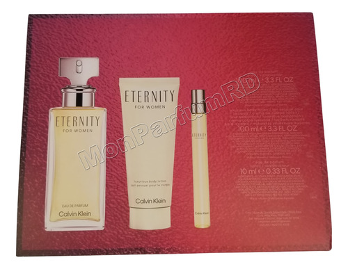Perfume Eternity By Calvin Klein. Estuche 3 Piezas