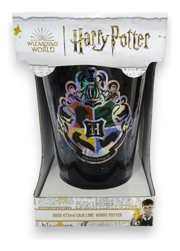Vaso Hogwarts Fun Kids Hogar Cristal 473 Ml
