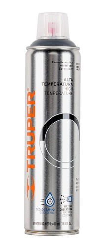 Pintura En Aerosol Alta Temp. Bote Esbelto, Aluminio,400ml