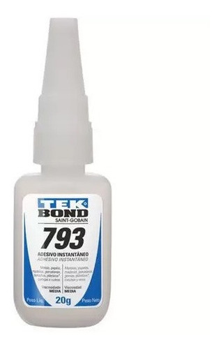 Imagem 5 de 5 de Cola Instantânea Tekbond Secagem Rápida 793 20g Multiuso