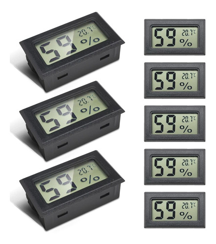 8pcs Mini Lcd Digital Termohigrómetro Termómetro, Pro...