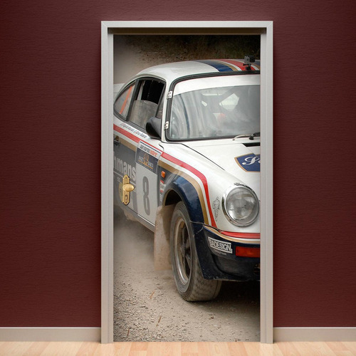 Adesivo De Porta Carro Rally Porshe - 215x90cm