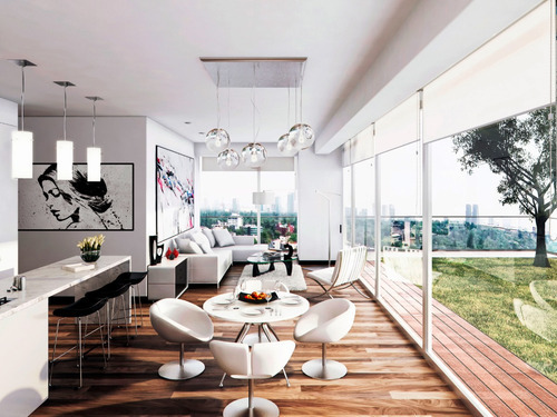 Departamento En Venta Hipódromo Condesa, Cuauhtémoc, Cdmx. Sky Bar Con Área Lounge, Vm100